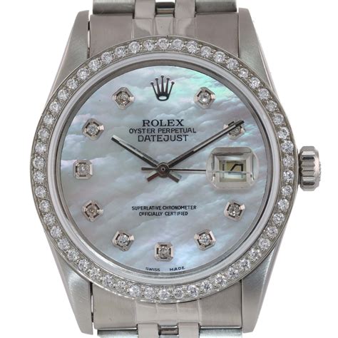 36mm diamond bezel rolex|rolex datejust 36 with diamonds.